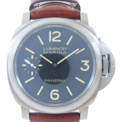 PANERAI Luminor Marina Automatic Watch PAM913 Stainless Steel Black #16.5cm