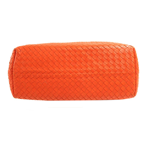 BOTTEGA VENETA BV Shoulder Bag Intrecciato Leather Red