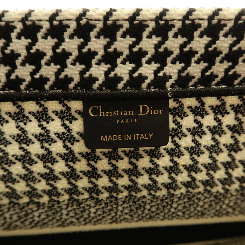 Christian Dior CD Book Tote Bag Canvas Black/White