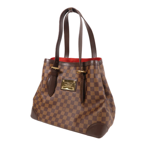 LOUIS VUITTON LV GHW Hampstead MM Hand Bag/Tote Bag N51204 Damier Ebene Brown