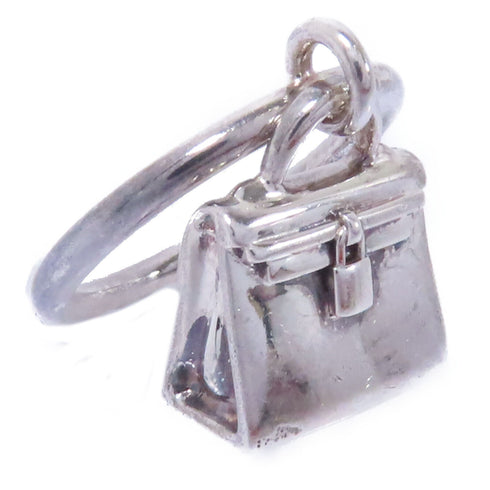 HERMES Amulettes Birkin Ring 925 Sterling Silver US#6