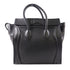 CELINE SHW Mini Luggage Tote Shoulder Bag ATY112 Calfskin Leather Black