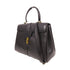CELINE GHW Celine 16 2 Way Shoulder Bag Calfskin Leather Black