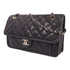 CHANEL CC SHW Chain Shoulder Bag Calfskin Leather Black v4