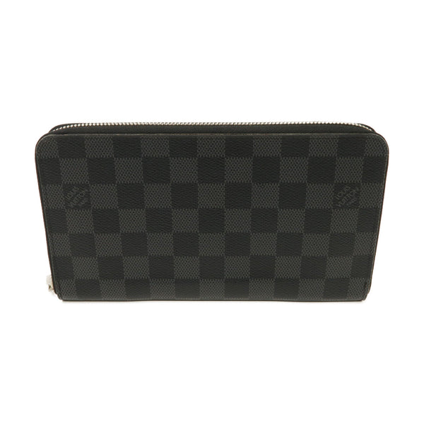 LOUIS VUITTON LV SHW Zippy Organizer Wallet N60111 Damier Graphite Black Gray