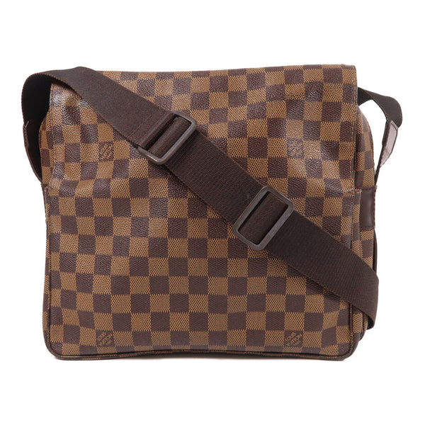 LOUIS VUITTON LV GHW Naviglio Shoulder Bag N45255 Damier Ebene Brown v1