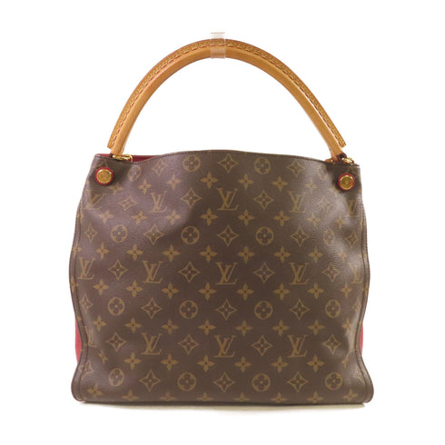 LOUIS VUITTON LV GHW Gaia Shoulder Bag M41620 Monogram Brown Red