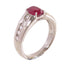FINE JEWELRY 1.177ct Ruby 0.35ct Diamond Ring PT900 Platinum US#5.25