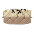 Valentino GHW 2 Way Shoulder Handbag Calfskin Leather Beige