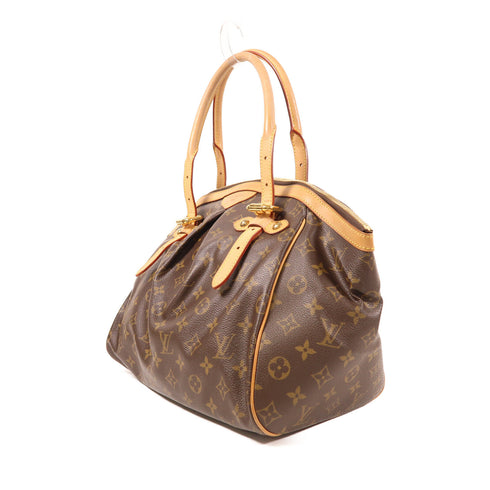 LOUIS VUITTON LV GHW Tivoli GM Shoulder Bag M40144 Monogram Brown v9