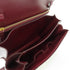CELINE GHW Classic Box Shoulder Bag Calfskin Leather Bordeaux Color