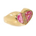FINE JEWELRY 2.45ct Pink Sapphire 0.07ct Diamond Ring US#6.5 18K Yellow Gold