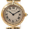 CARTIER Panthere SM Quartz Watch W25024B9 18K Yellow Gold Beige