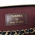 CHANEL Quilted CC GHW Chain Shoulder Vanity Case Bag Lambskin Leather Black