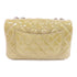 CHANEL Quilted CC SHW Chain Shoulder Bag Patent Leather Beige