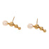 Jewelry Pearl Earrings 1.7g 18K Yellow Gold