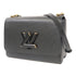 LOUIS VUITTON LV GHW Twist MM Chain Shoulder Bag M21117 Epi Leather Black