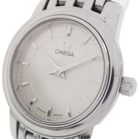 OMEGA De Ville Quartz Watch 45703100 Stainless Steel Silver