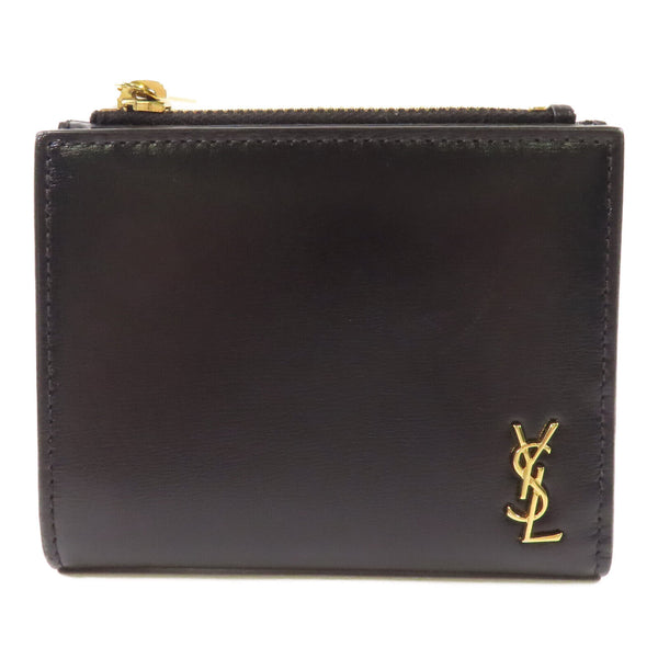 SAINT LAURENT YSL GHW Wallet 635265 Calfskin Leather Black