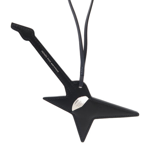 HERMES Rock Charm Veau Swift Leather Black/Blue