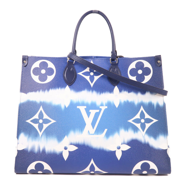 LOUIS VUITTON LV SHW On The Go Shoulder Tote Bag M45120 Escale Blue