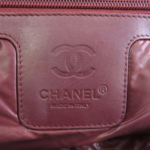 CHANEL Quilted CC SHW CoCo Cocoon Shoulder Bag Handbag Nylon Black