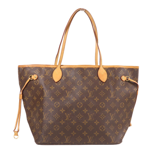 LOUIS VUITTON LV GHW Neverfull MM Shoulder Tote Bag M40156 Monogram Brown v1