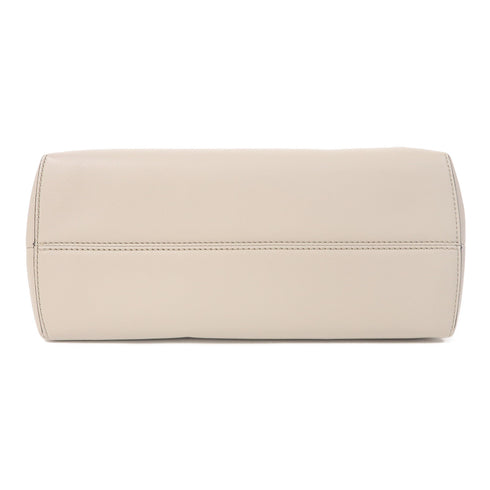 FENDI SHW By The Way Small 2 Way Shoulder Bag Calfskin Leather White/Grey