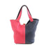 HERMES PHW Picotin MM Tote Bag Taurillon Clemence Leather Navy Red