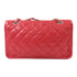 CHANEL CC SHW Chain Shoulder Bag Calfskin Leather Red v2