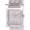 HERMES SHW Medium Heure H Quartz Watch Stainless Steel White