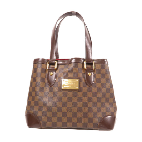 LOUIS VUITTON LV GHW Hampstead PM Shoulder Bag Handbag N51205 Damier Brown