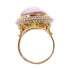 FINE JEWELRY Shell Cameo Ring US#6.75 18K Yellow Gold PT900 Platinum