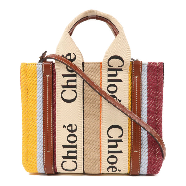 Chloe 2 Way Shoulder Bag Canvas Multicolor