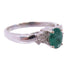 FINE JEWELRY 0.49ct Tourmaline Diamond Ring US#4.75 18K White Gold