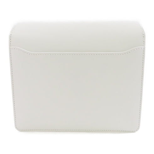 HERMES PHW Mini Roulis Shoulder Bag Evercolor Leather Blanc White