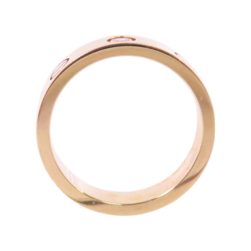 CARTIER 1 Diamond Love Ring B4050700 Cartier#47 US#4 18K Rose Gold