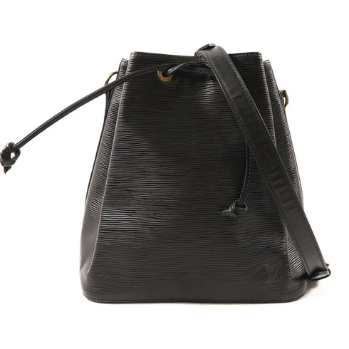 LOUIS VUITTON LV GHW Noe Shoulder Bag M40842 Calfskin Leather Black