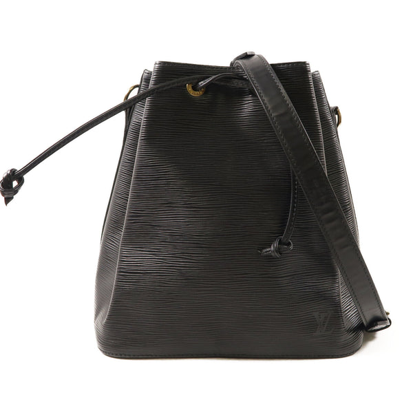 LOUIS VUITTON LV GHW Noe Shoulder Bag M40842 Calfskin Leather Black