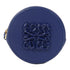 LOEWE GHW Inflated Anagram Cookie Coin Case Purse Calfskin Leather Blue