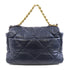 CHANEL Quilted CC GHW SHW Chanel 19 Bag 2 Way Shoulder Lambskin Leather Navy