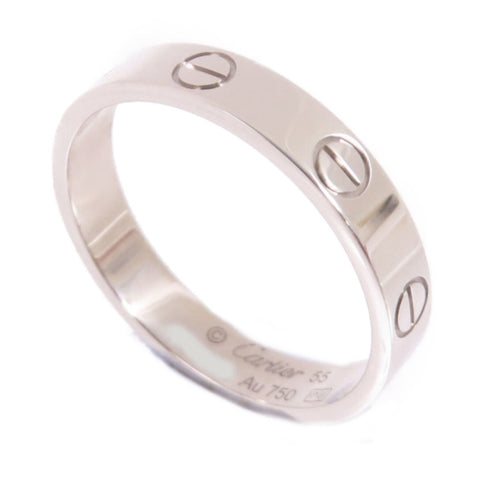 CARTIER Love Ring US#7 Cartier#55 18K White Gold