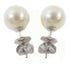 FINE JEWELRY 3.3g Pearl Earrings 18K White Gold