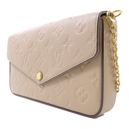 LOUIS VUITTON LV Felicie Pochette Chain Shoulder Bag M82609 Monogram Empreinte