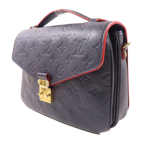 LOUIS VUITTON LV GHW Pochette Metis 2 Way Bag M44071 Monogram Empreinte Navy