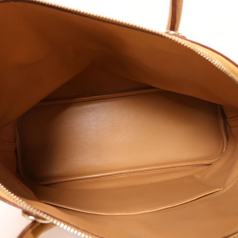 HERMES PHW Bolide 35 2 Way Shoulder Handbag Clemence Leather Tabac Camel/Brown