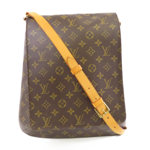 LOUIS VUITTON LV GHW Musette GM Shoulder Bag M51256 Monogram Brown