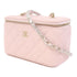 CHANEL Quilted CC GHW Chain Shoulder Bag Calfskin Leather Pink v1