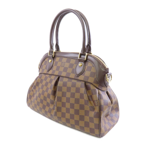LOUIS VUITTON LV GHW Trevi PM 2 Way Shoulder Bag Handbag N51997 Damier Brown v1