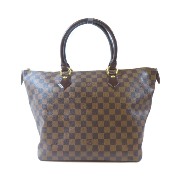 LOUIS VUITTON LV GHW Saleya MM Handbag N51188 Damier Brown v1
